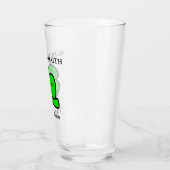 Groene Shamrock Sint-Patricksdag Bloemschilderkuns Glas (Links)