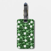 Groene Shamrock, St. Patrick's Dag Bagagelabel (Achterkant verticaal)