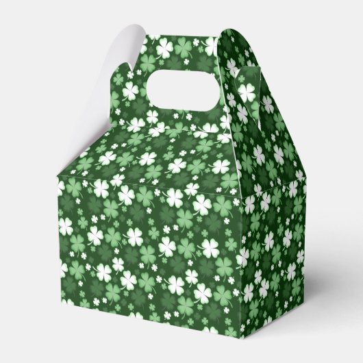 Groene Shamrock, St. Patrick's Dag Bedankdoosjes (Voorkant Zijde)