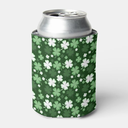 Groene Shamrock, St. Patrick's Dag Blikjeskoeler (Blikje Voorkant)