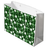 Groene Shamrock, St. Patrick's Dag Groot Cadeauzakje (Achterkant Gekanteld)