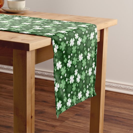 Groene Shamrock, St. Patrick's Dag Korte Tafelloper (Voorbeeld)