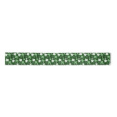 Groene Shamrock, St. Patrick's Dag Satijnen Lint (Voorkant)