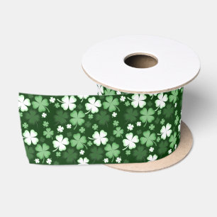 Groene Shamrock, St. Patrick's Dag Satijnen Lint