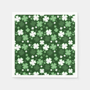 Groene Shamrock, St. Patrick's Dag Servet