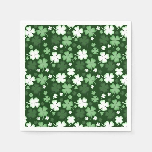 Groene Shamrock, St. Patrick's Dag Servet (Voorkant)
