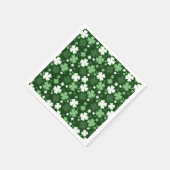 Groene Shamrock, St. Patrick's Dag Servet (Hoek)