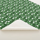 Groene Shamrock, St. Patrick's Dag Sherpa Deken (3/4)