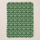 Groene Shamrock, St. Patrick's Dag Sherpa Deken (Voorkant)