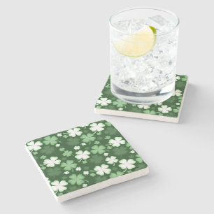 Groene Shamrock, St. Patrick's Dag Stenen Onderzetter