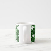 Groene Shamrock, St. Patrick's Day Espresso Kop (Achterkant)