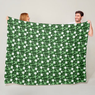 Groene Shamrock, St. Patrick's Day Fleece Deken