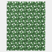 Groene Shamrock, St. Patrick's Day Fleece Deken (Voorkant)