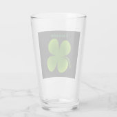 groene Shamrock St Patrick's Day Glas (Achterkant)