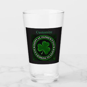 groene Shamrock St Patrick's Day Glas