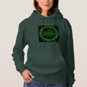 groene Shamrock St Patrick's Day Hoodie (Voorkant)