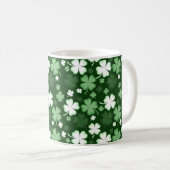Groene Shamrock, St. Patrick's Day Koffiemok (Voorkant rechts)