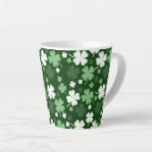 Groene Shamrock, St. Patrick's Day Latte Mok (Rechterhoek)