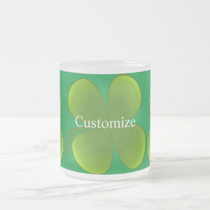 groene Shamrock St Patrick's Day Matglas Koffiemok