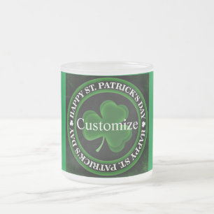 groene Shamrock St Patrick's Day Matglas Koffiemok