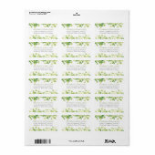 Groene Shamrock St. Patrick's Day retouradres Etiket (Full Sheet)