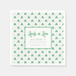 Groene Shamrock St. Patrick's Ierse Bruiloft Borre Servet