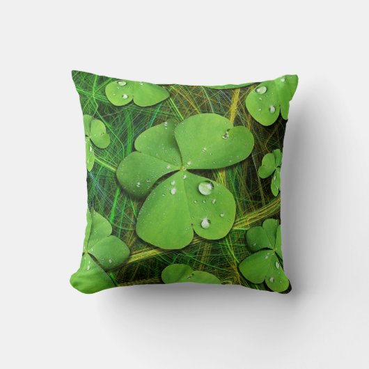 Groene Shamrock St Patrick's iPhone 5 Case-Mate Kussen (Voorkant)