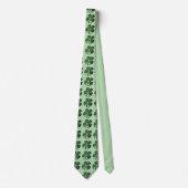 Groene Shamrock Stropdas (Voorkant)