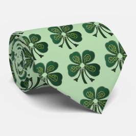 Groene Shamrock Stropdas