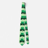 Groene Shamrock Stropdas (Voorkant)