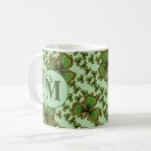 Groene Shamrock  Style Clovers Iers Koffiemok (Voorkant links)