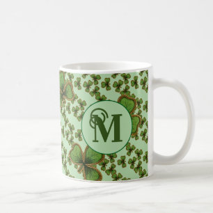 Groene Shamrock  Style Clovers Iers Koffiemok