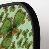 Groene Shamrock  Style Clovers Iers Pickleball Paddle (Links Detail)