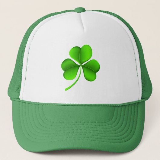 Groene Shamrock thint Trucker Pet (Voorkant)