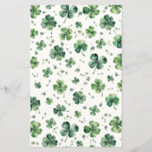 Groene Shamrock Vrijgezellenfeest Bruids Bingo (Achterkant)