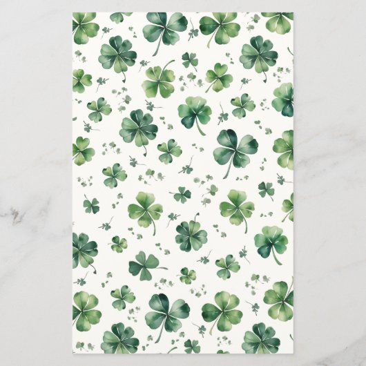 Groene Shamrock Vrijgezellenfeest Bruids Bingo (Achterkant)