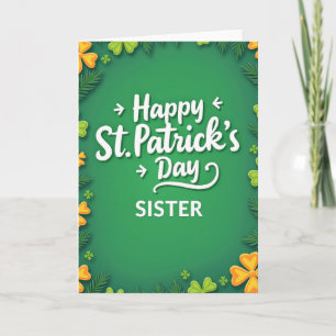 Groene Shamrock Zus Kaart