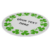 Groene Shamrockand-rand Tekst toevoegen Snijplank (Hoek)