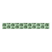 Groene Shamrocks 2025 Grosgrain Lint (Voorkant)