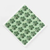 Groene shamrocks 2025 servet (Hoek)