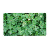 Groene shamrocks Blank Labels (Voorkant)
