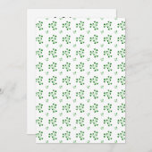 Groene Shamrocks Circles Pattern Kaart (Voorkant / Achterkant)