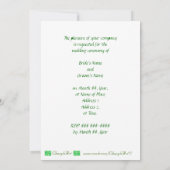 Groene Shamrocks Collage, Uitnodigingen voor het H (Achterkant)