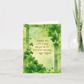 Groene Shamrocks en groen Lijst St. Patrick's Day Feestdagen Kaart (Voorkant)