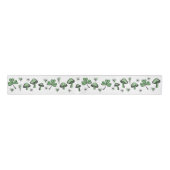 Groene Shamrocks en harten 3" Grosgrain Lint (Voorkant)
