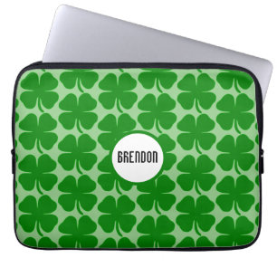 Groene Shamrocks Gepersonaliseerd hoes voor neopre
