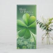 Groene Shamrocks Happy St. Patrick's Day (7) c (Staand voorkant)