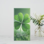 Groene Shamrocks Happy St. Patrick's Day (8) c (Staand voorkant)