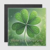 Groene Shamrocks Happy St. Patrick's Day (8) c (Voorkant / Achterkant)