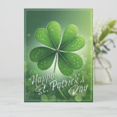 Groene Shamrocks Happy St. Patrick's Day (8) c (Staand voorkant)